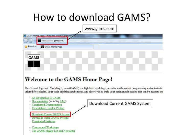 gams software free download
